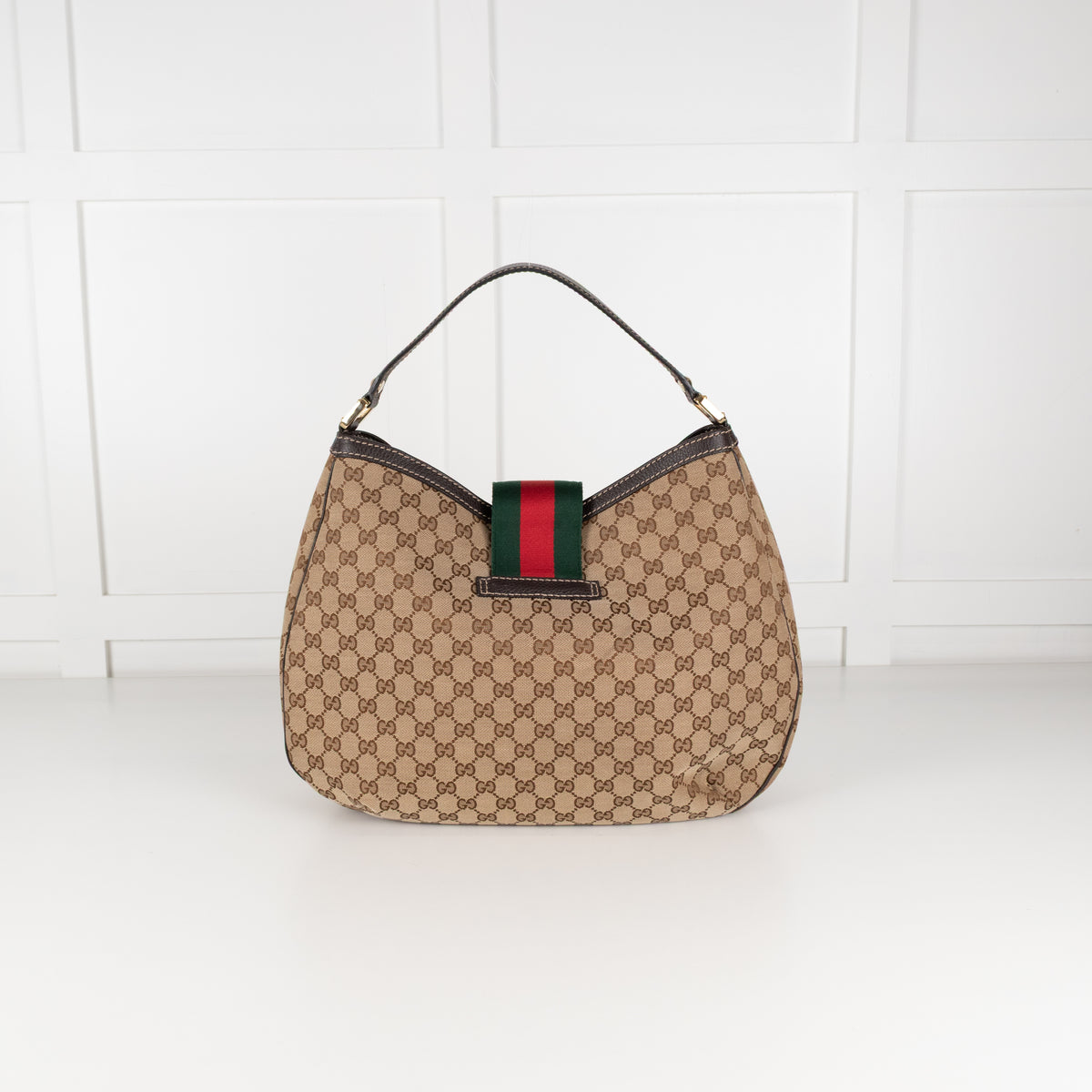 Gucci Vintage Monogram Web Hobo Bag