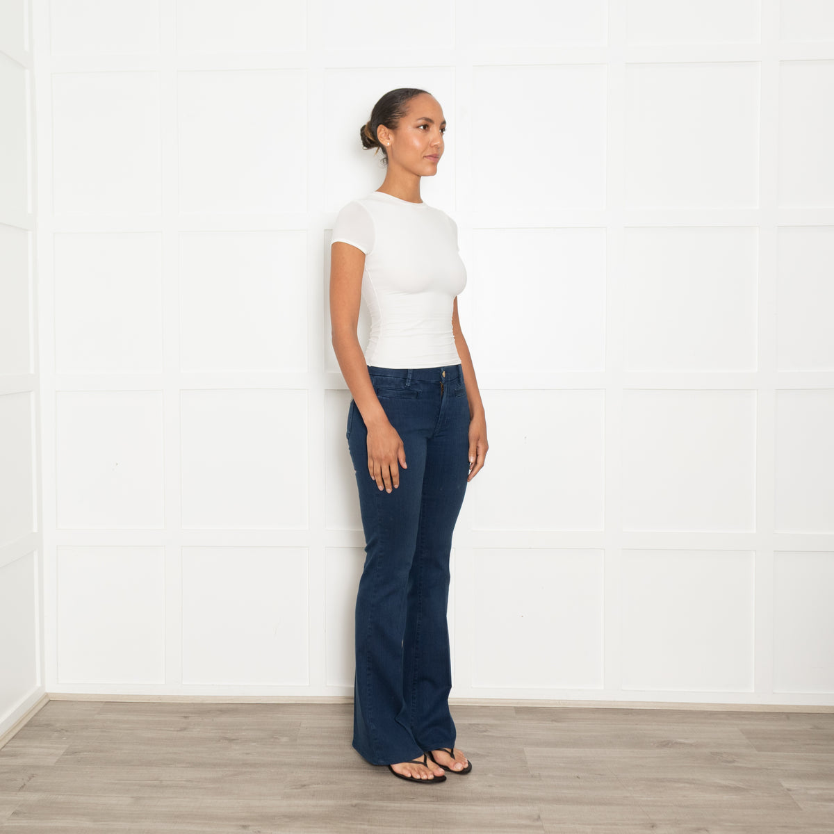 MIH Marrakesh Mid Rise, Kick Flare Blue Jeans