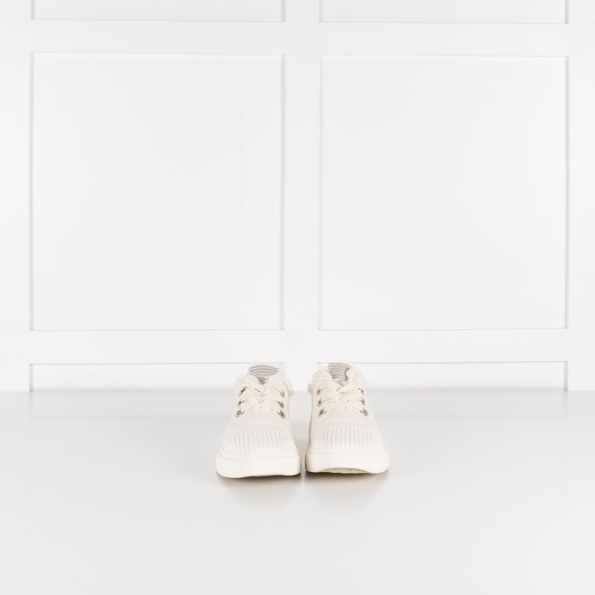 Zimmermann Cream Canvas Square Toe Plimsole