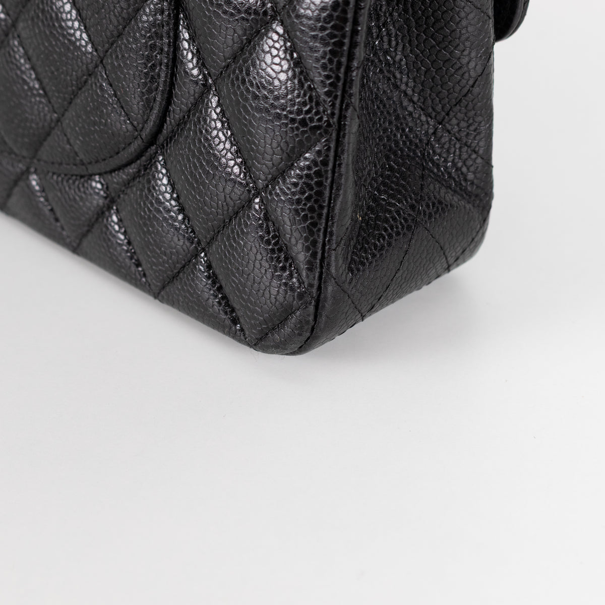Chanel Black Caviar Leather Maxi Double Flap Bag