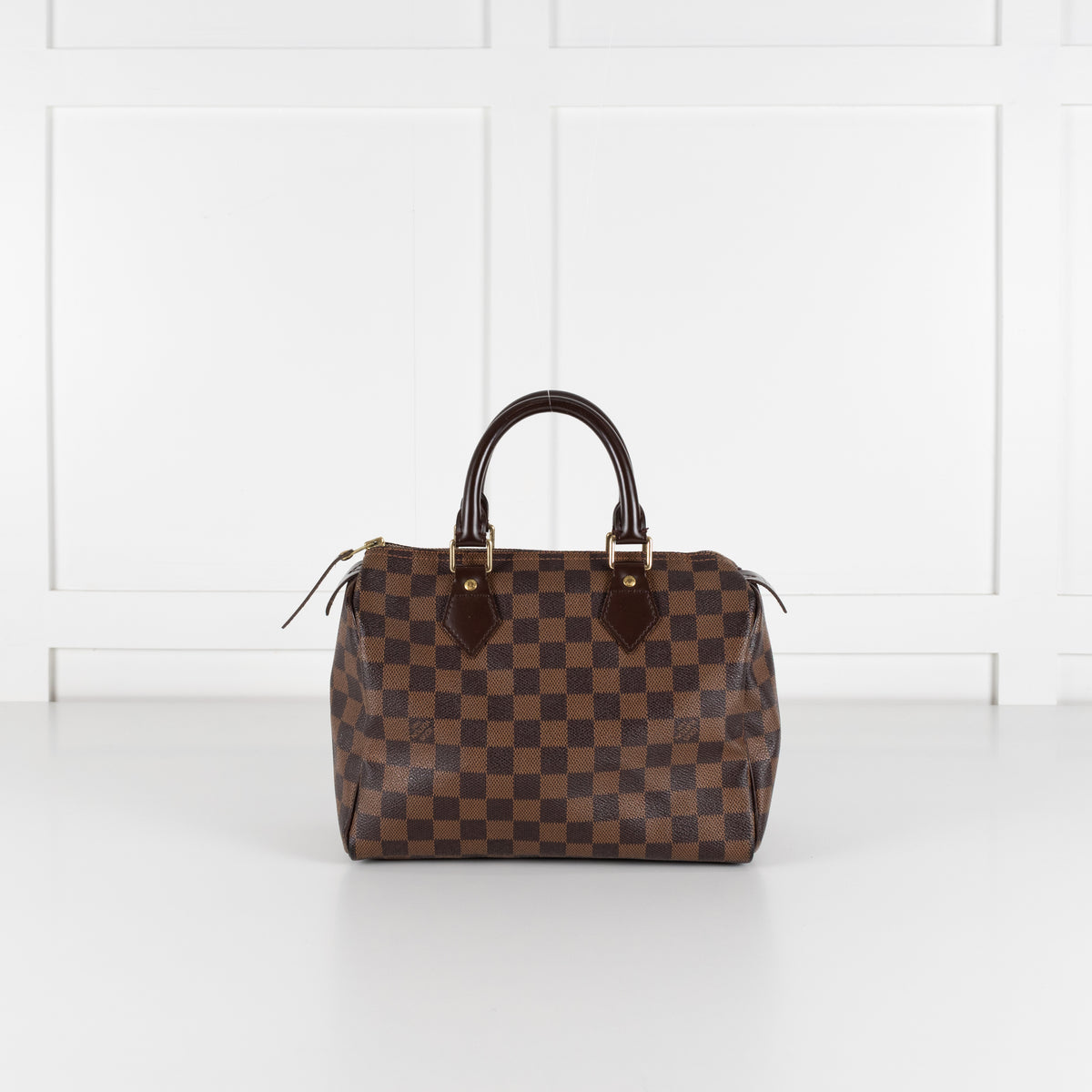 Louis Vuitton Damier Ebene Canvas Speedy 25 Bag