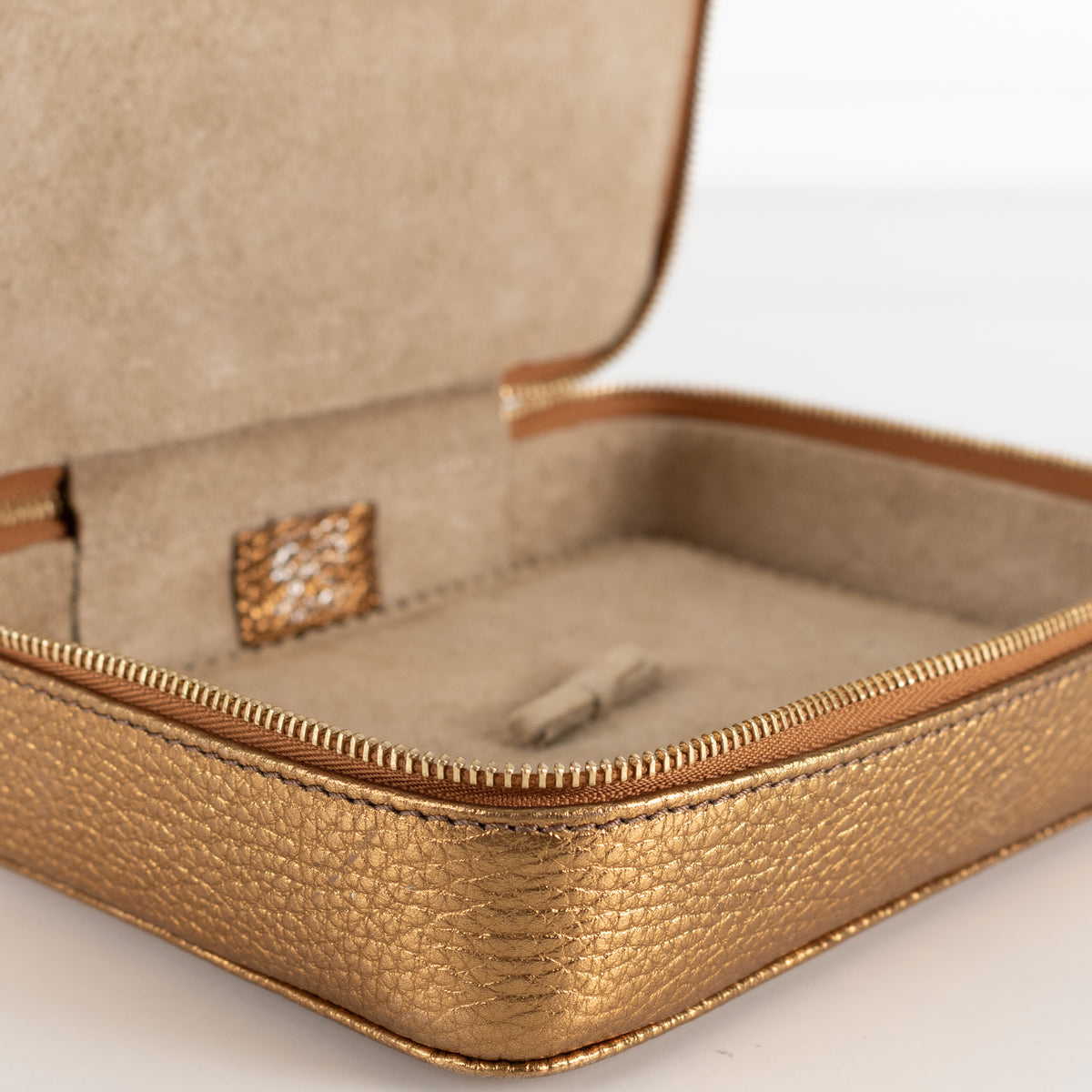 Anya Hindmarch Gold Large Keepsake Box