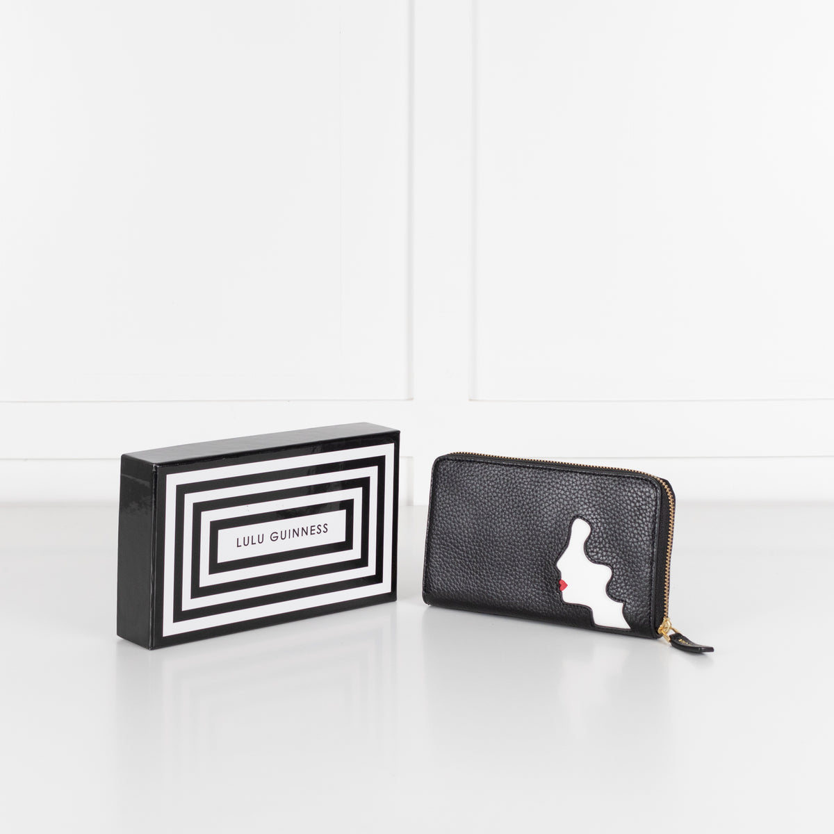 Lulu Guiness Silhouette Black Wallet