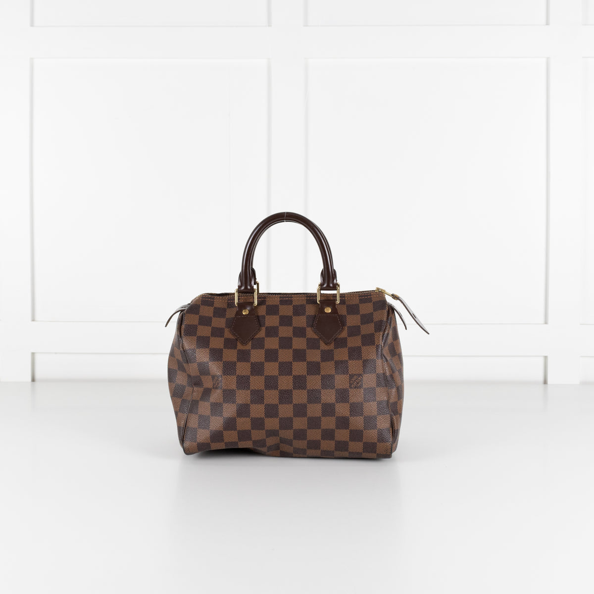 Louis Vuitton Damier Ebene Canvas Speedy 25 Bag