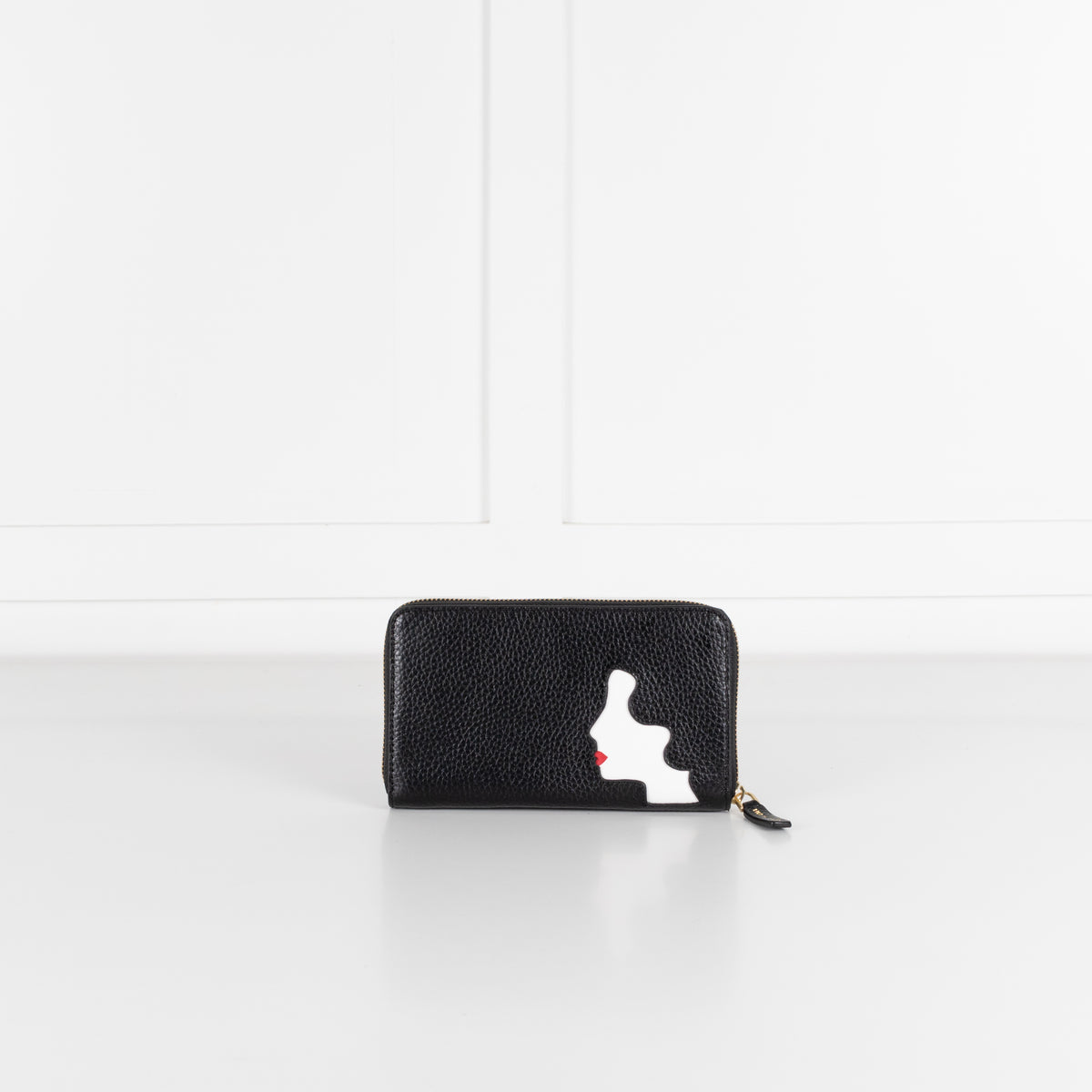 Lulu Guiness Silhouette Black Wallet