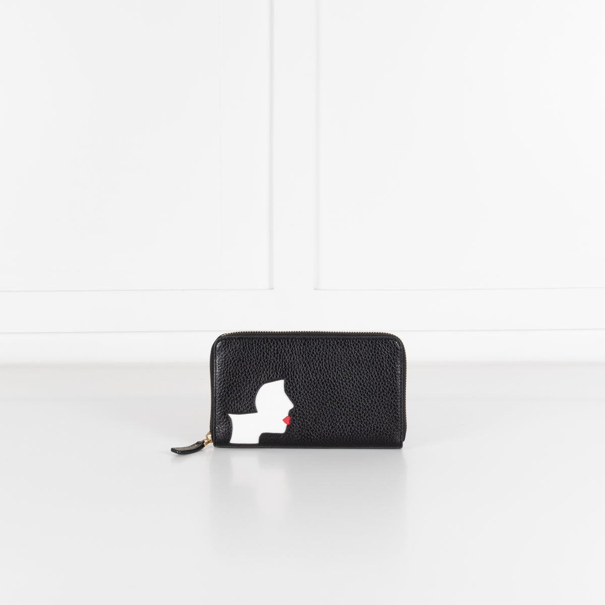 Lulu Guiness Silhouette Black Wallet