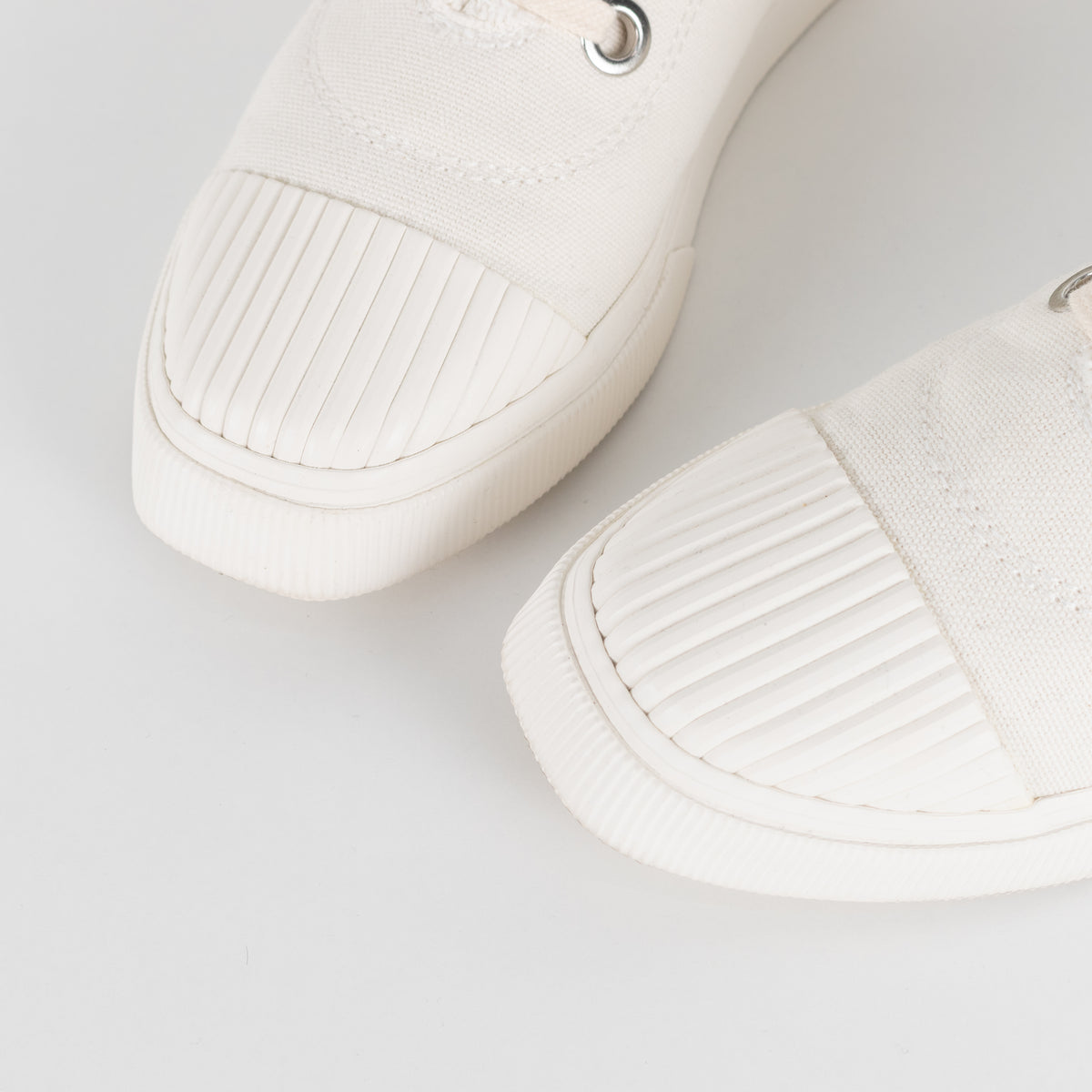 Zimmermann Cream Canvas Square Toe Plimsole