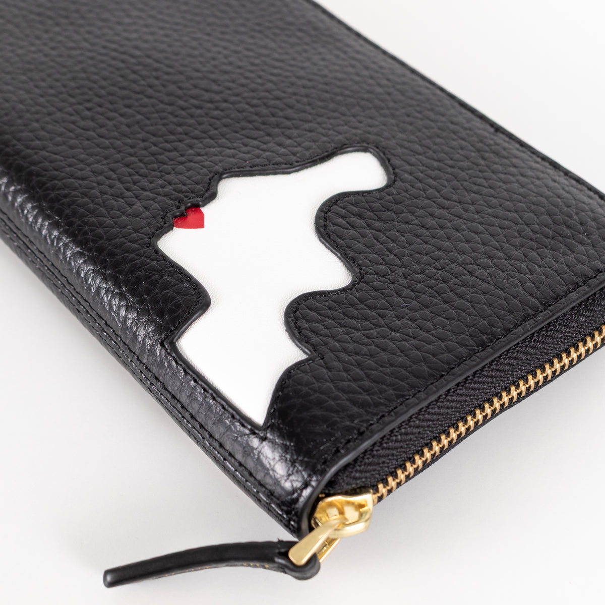 Lulu Guiness Silhouette Black Wallet