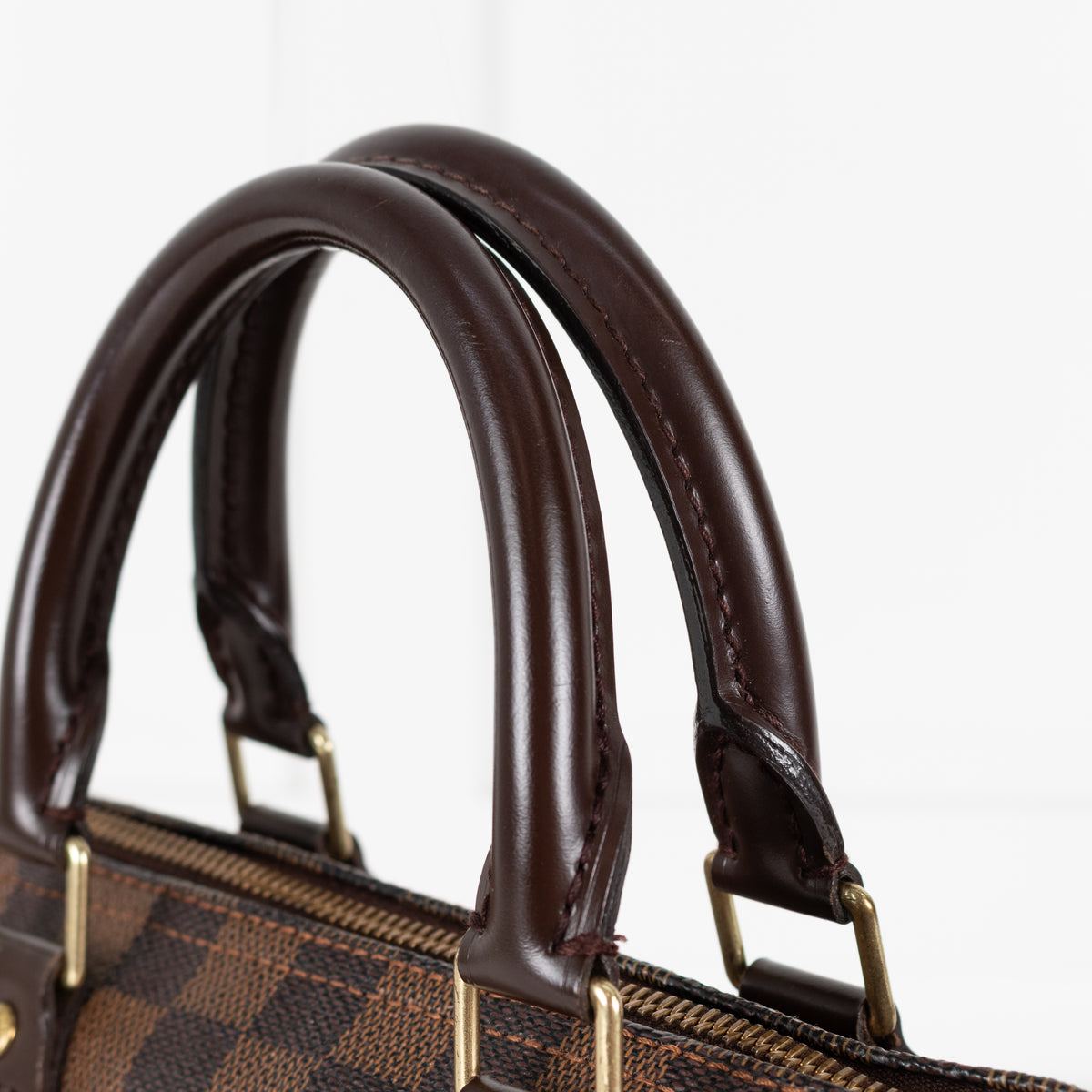 Louis Vuitton Damier Ebene Canvas Speedy 25 Bag