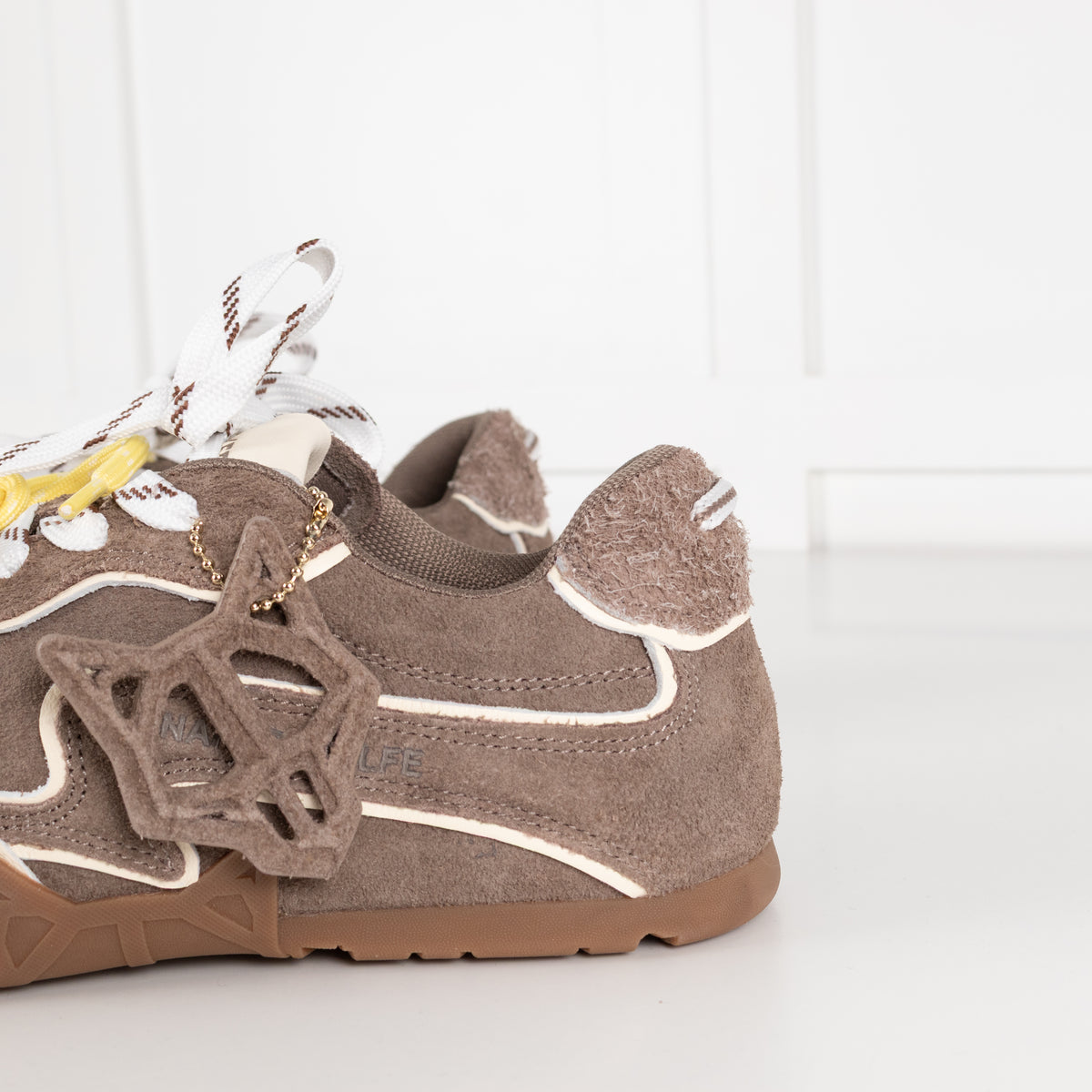 Naked Wolfe Taupe Suede Ace M Trainers