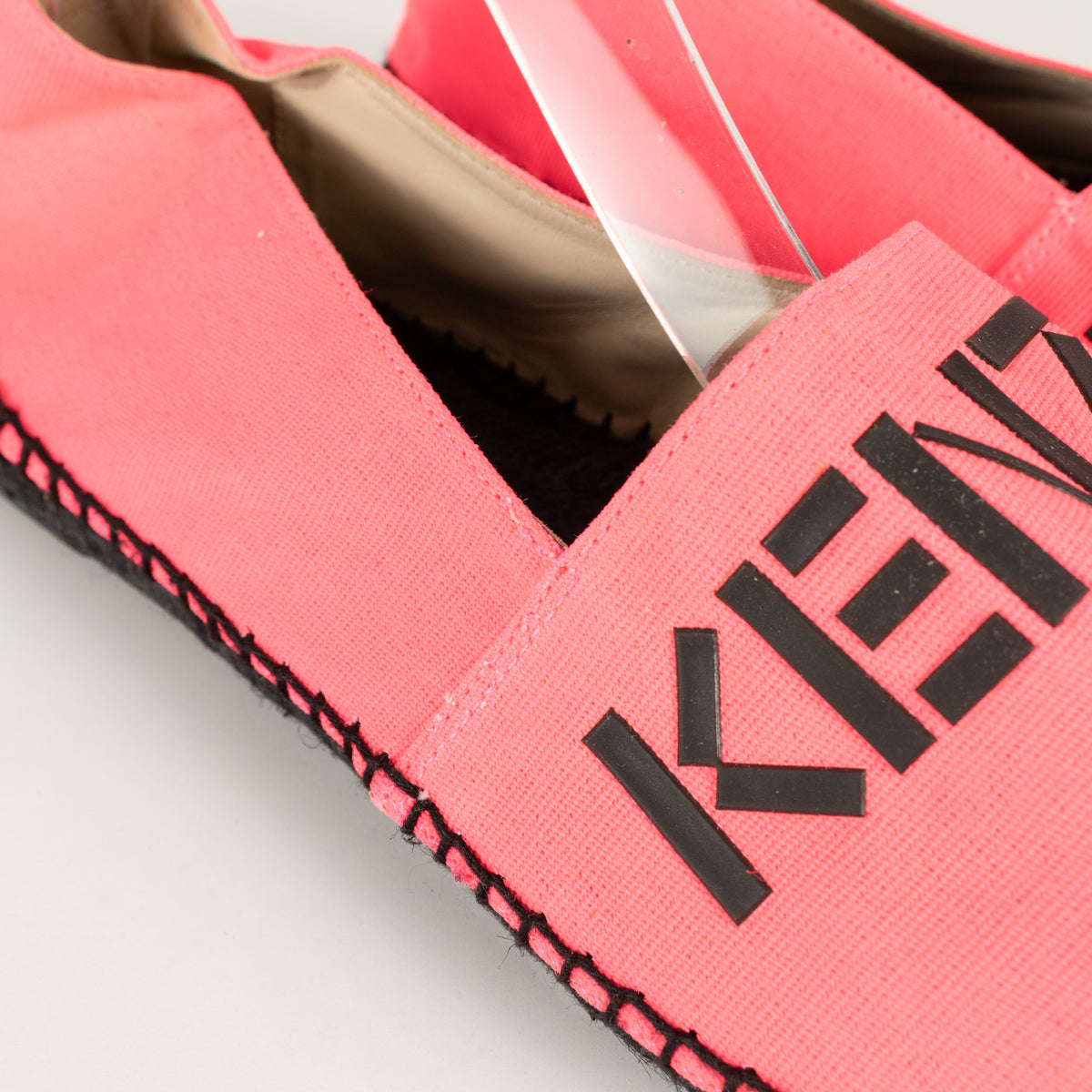 Kenzo Neon Pink Flat Espadrilles