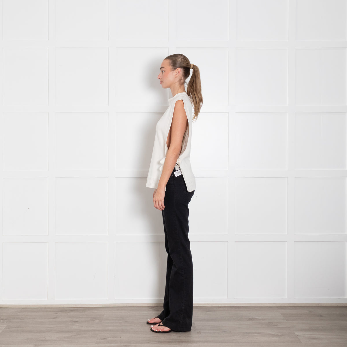 APC Margot White Knitted Vest