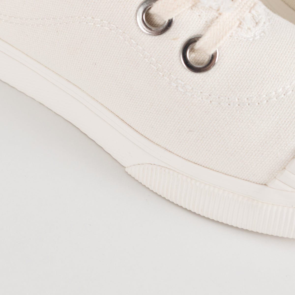Zimmermann Cream Canvas Square Toe Plimsole