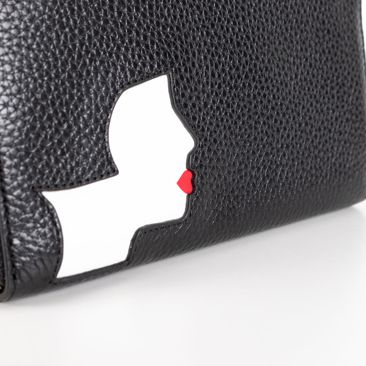 Lulu Guiness Silhouette Black Wallet