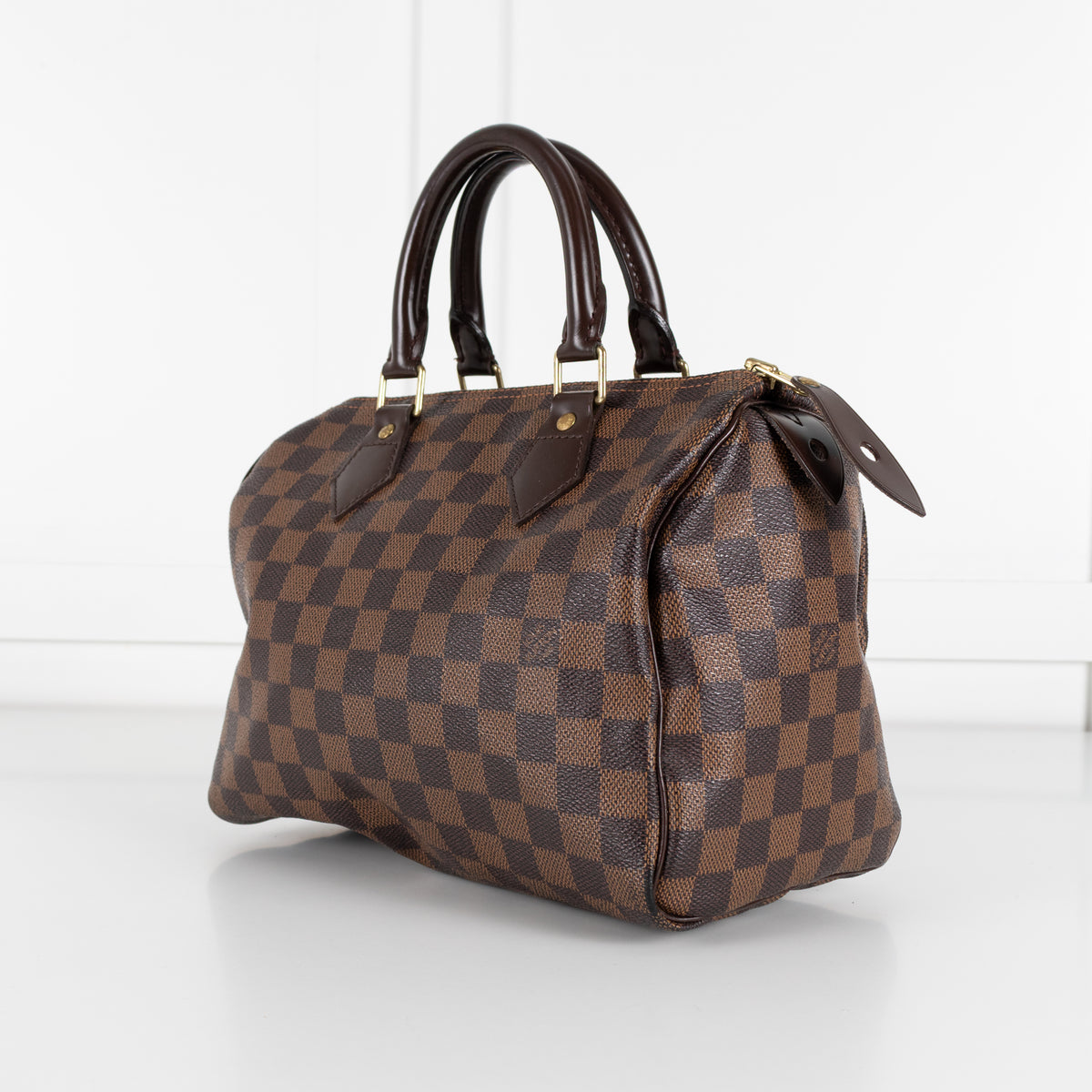 Louis Vuitton Damier Ebene Canvas Speedy 25 Bag