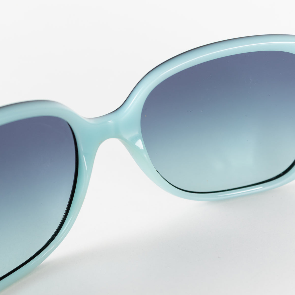 Tiffany Black And Blue Square Sunglasses With Diamante Detail