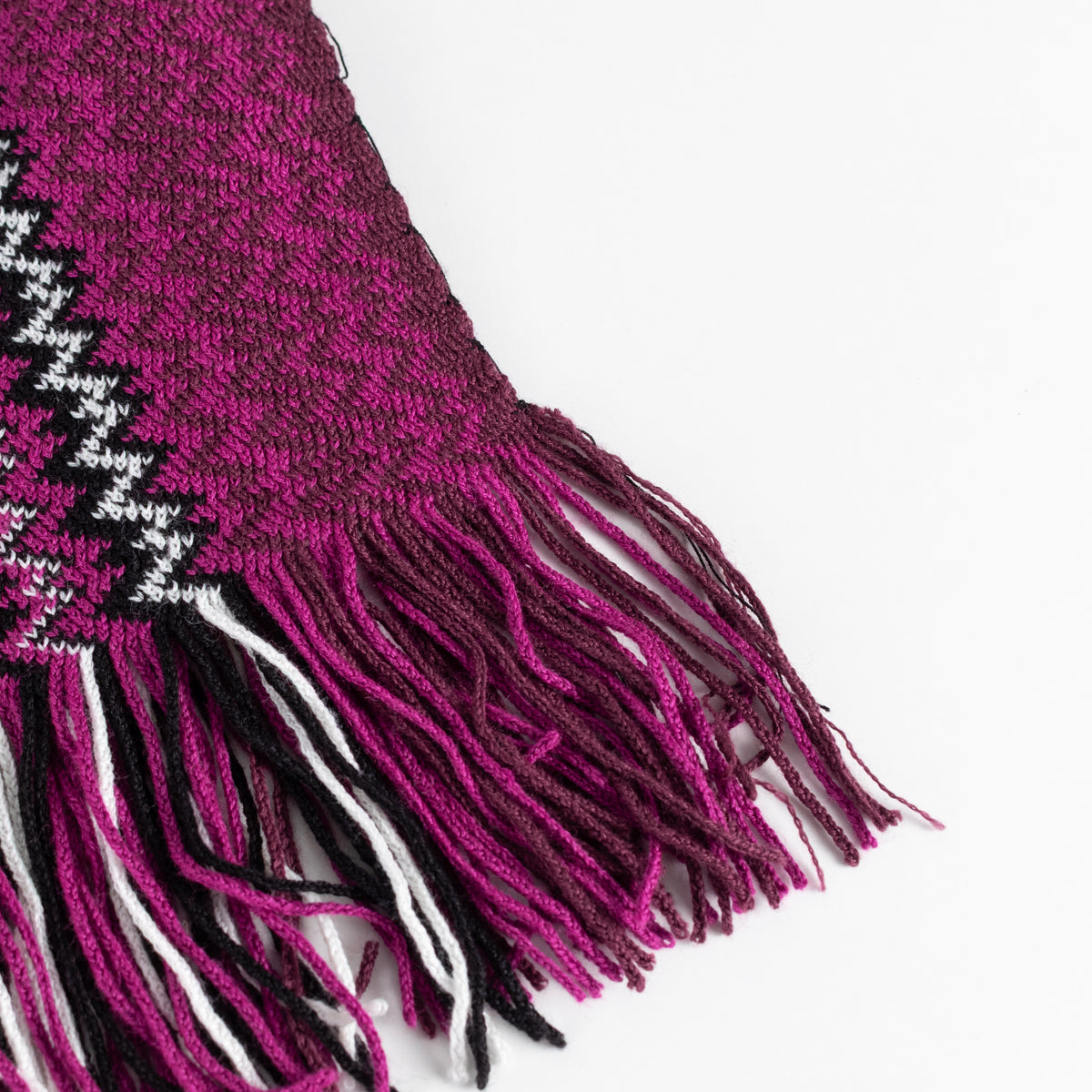 Missoni Pink, Purple and Blue Chevron Knit Scarf