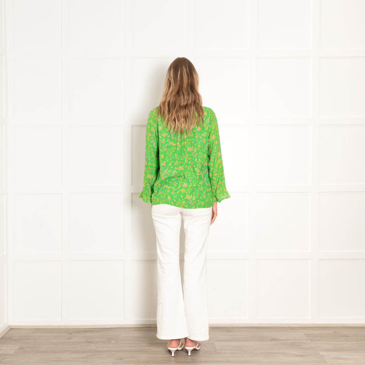 Baum Und Pferdgarten Green Yellow Floral Blouse