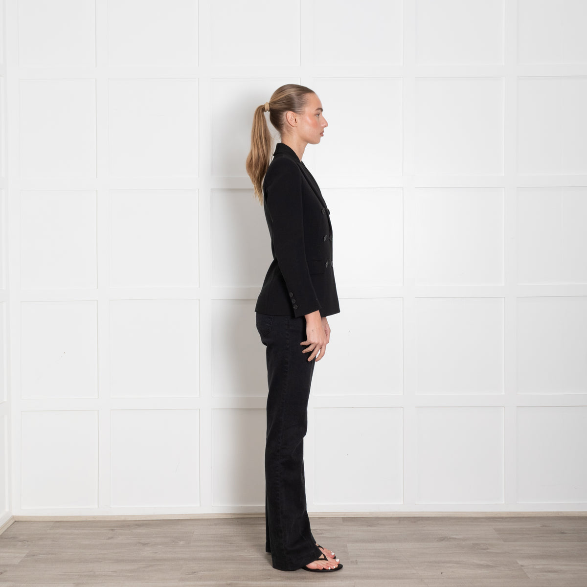 Altuzarra Black Double Breasted Blazer Jacket