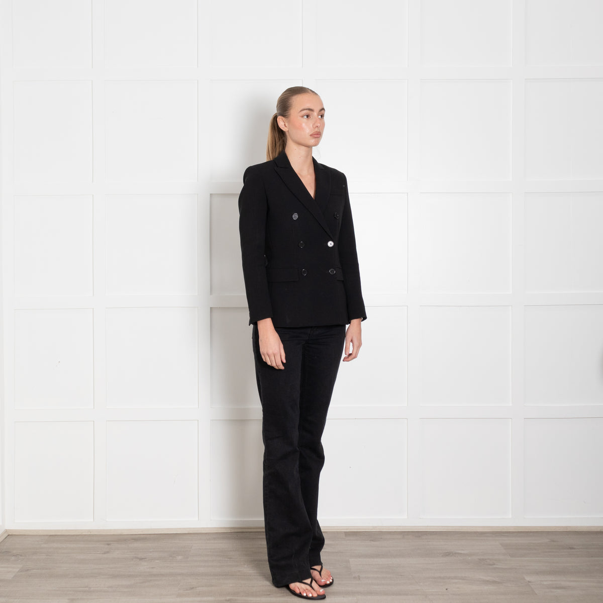 Altuzarra Black Double Breasted Blazer Jacket