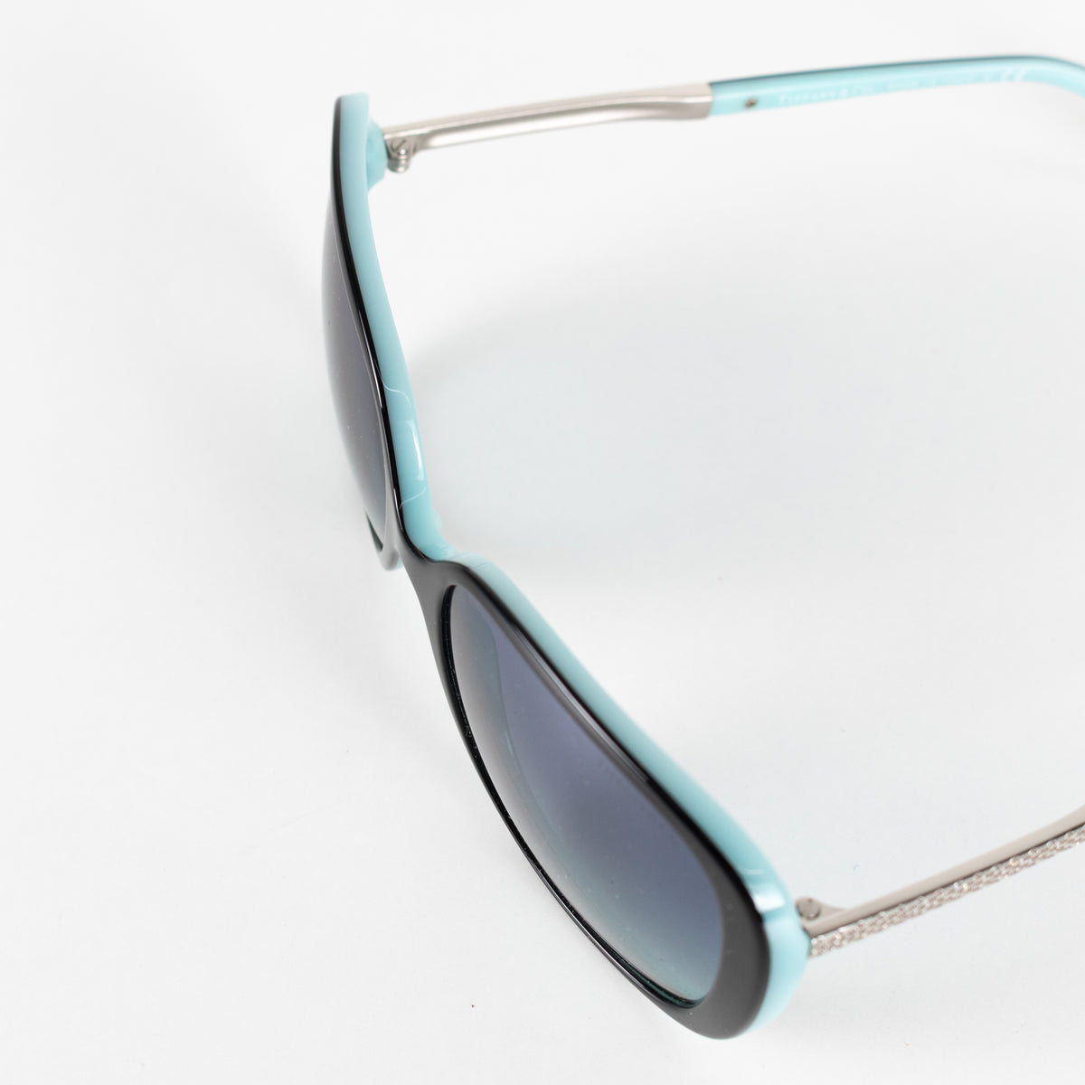 Tiffany Black And Blue Square Sunglasses With Diamante Detail