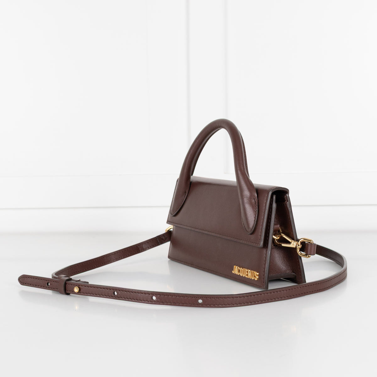 Jacquemus Brown Le Chiquito Long Bag With Detachable Strap
