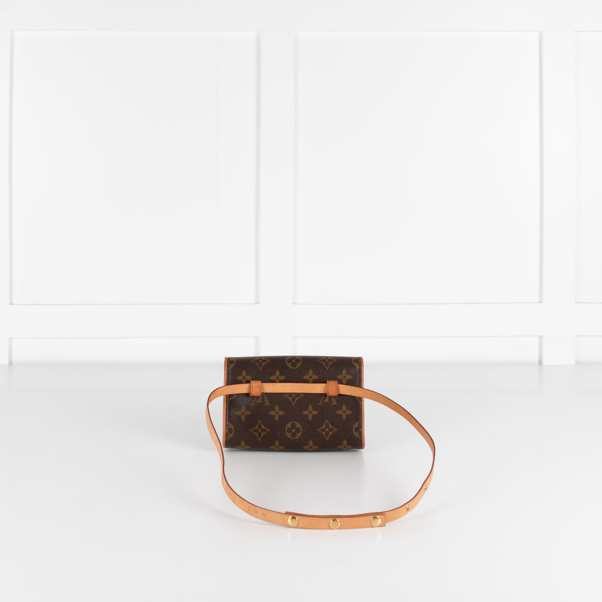 Louis Vuitton Brown Coated Canvas Florentine Belt Bag