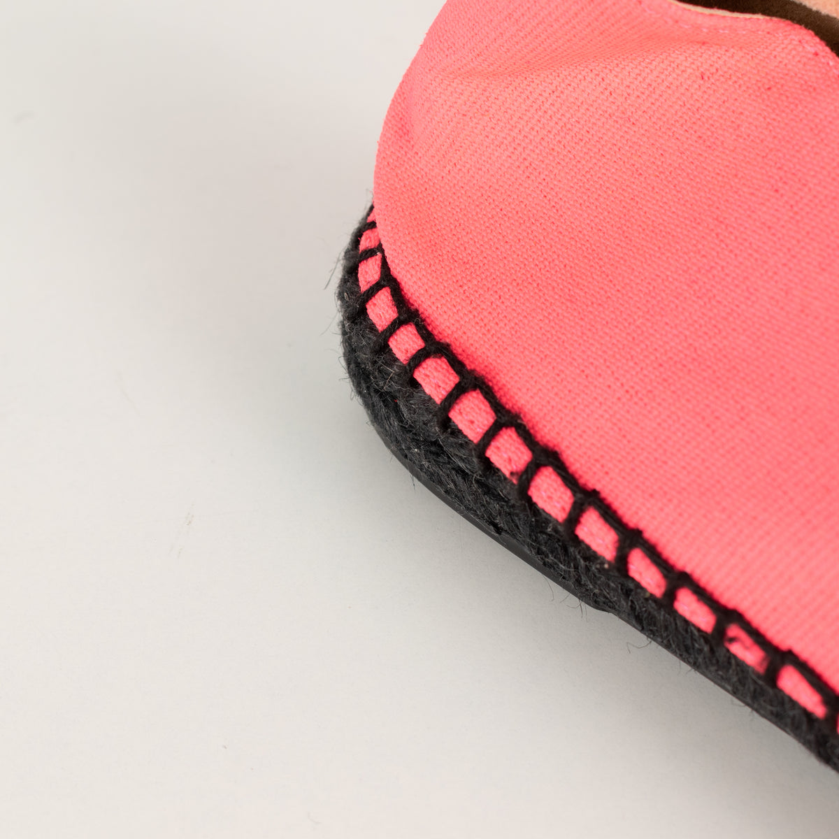 Kenzo Neon Pink Flat Espadrilles