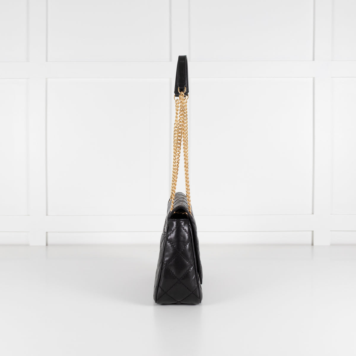 Tory Burch Black Quilted Leather Bag