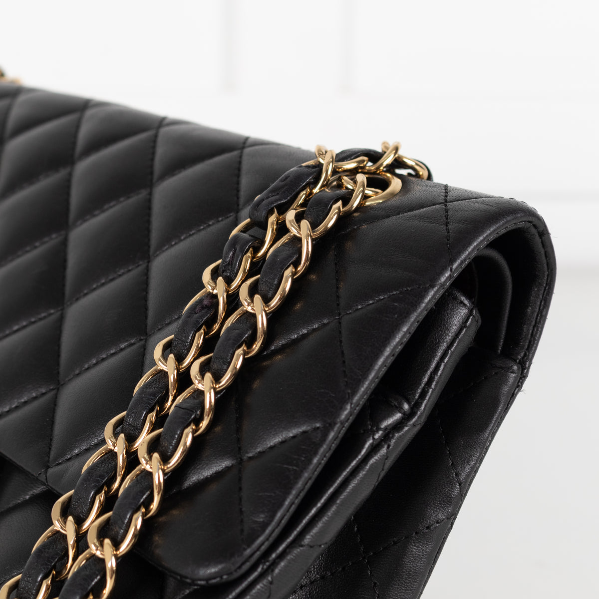 Chanel Medium Black Double Flap with Gold Hardware