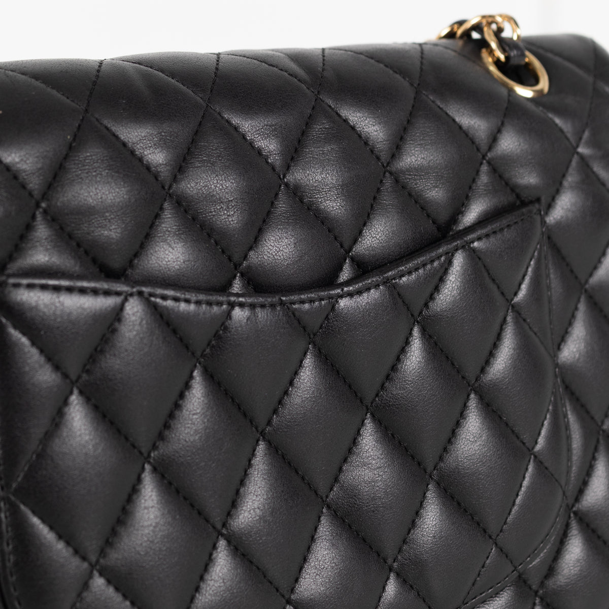 Chanel Medium Black Double Flap with Gold Hardware