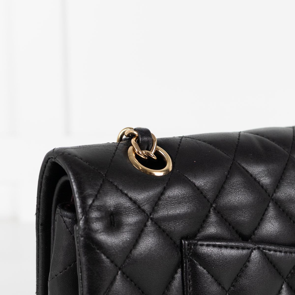 Chanel Medium Black Double Flap with Gold Hardware