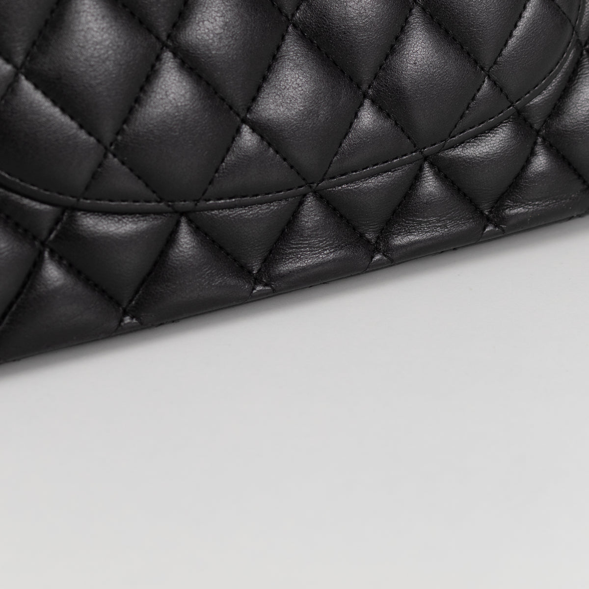Chanel Medium Black Double Flap with Gold Hardware