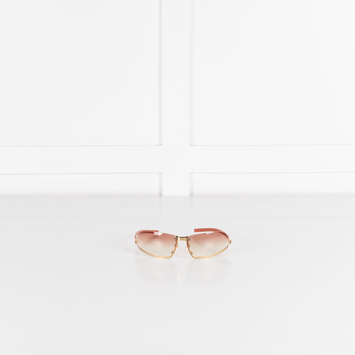 Chanel Orange Tone Frameless Sunglasses