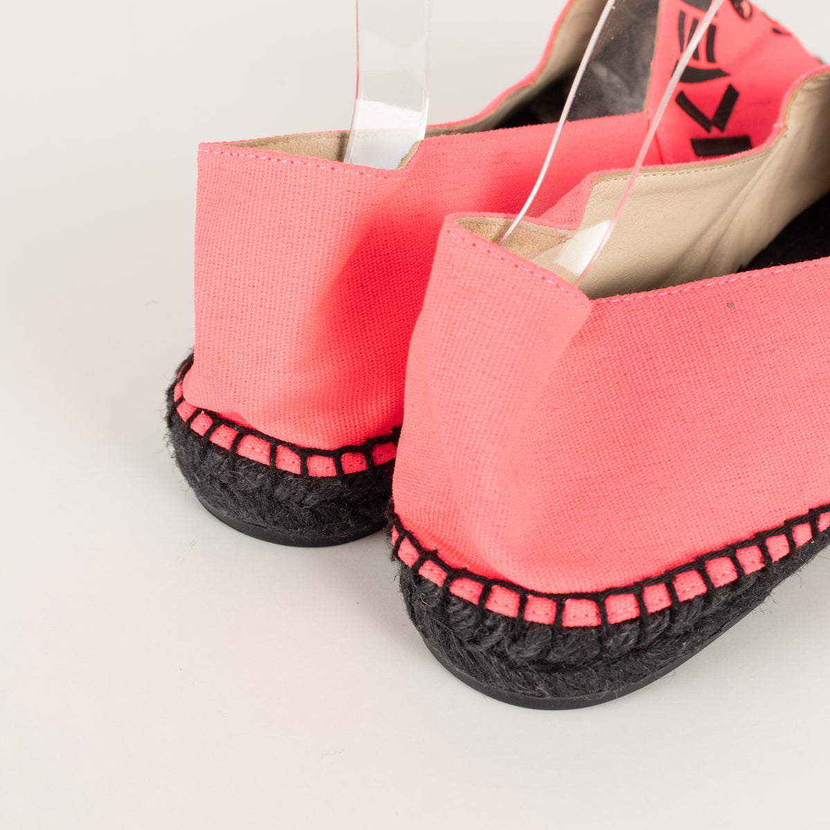 Kenzo Neon Pink Flat Espadrilles