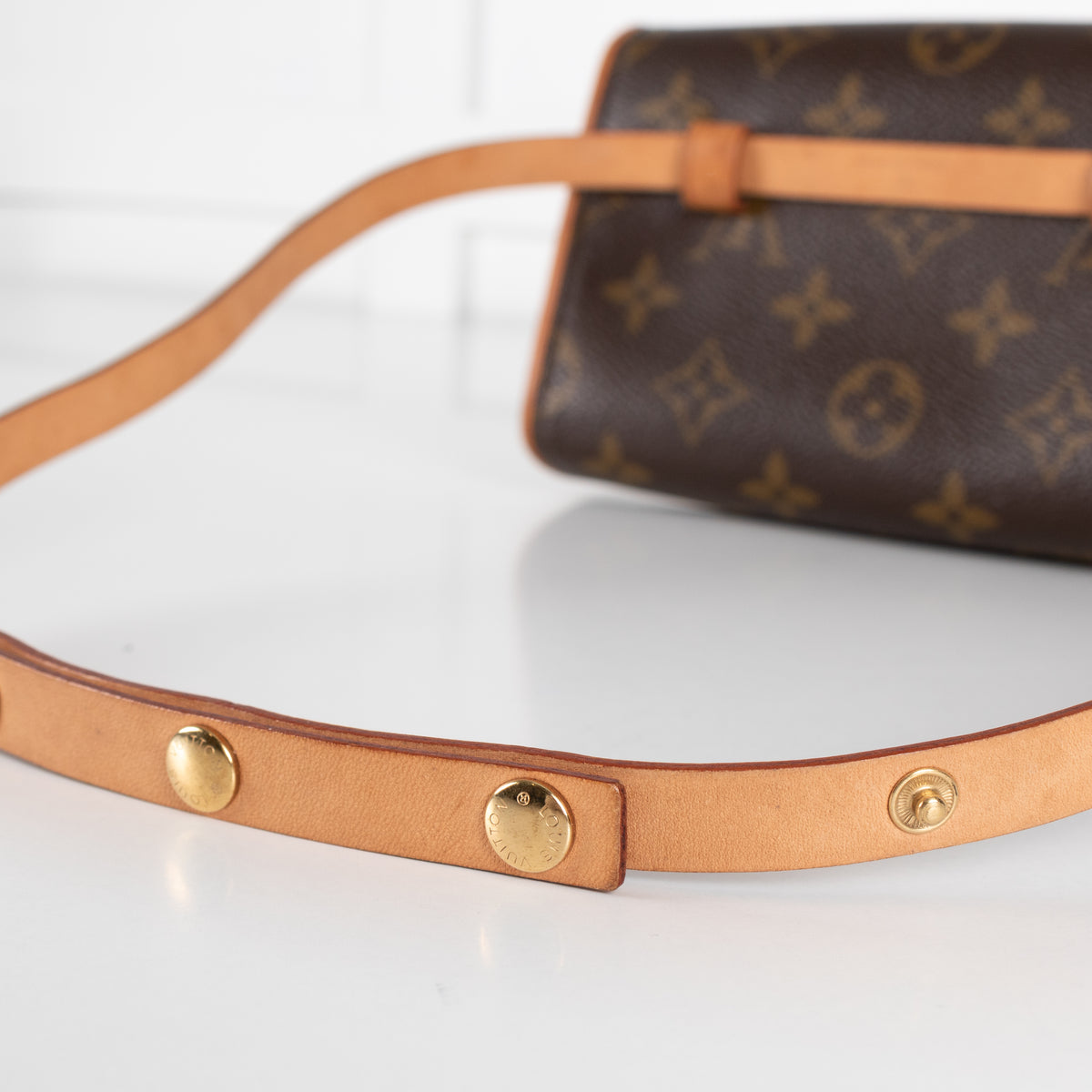 Louis Vuitton Brown Coated Canvas Florentine Belt Bag