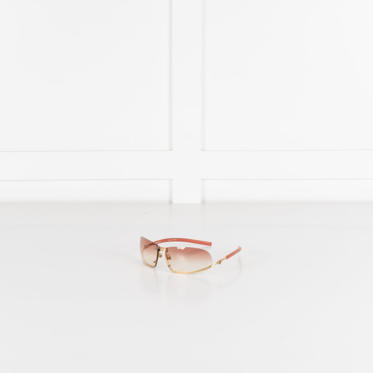 Chanel Orange Tone Frameless Sunglasses