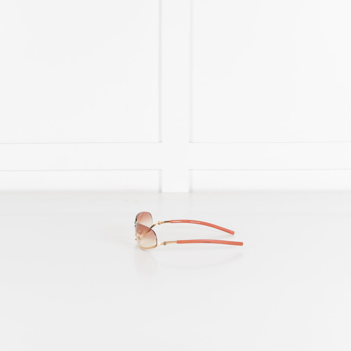 Chanel Orange Tone Frameless Sunglasses