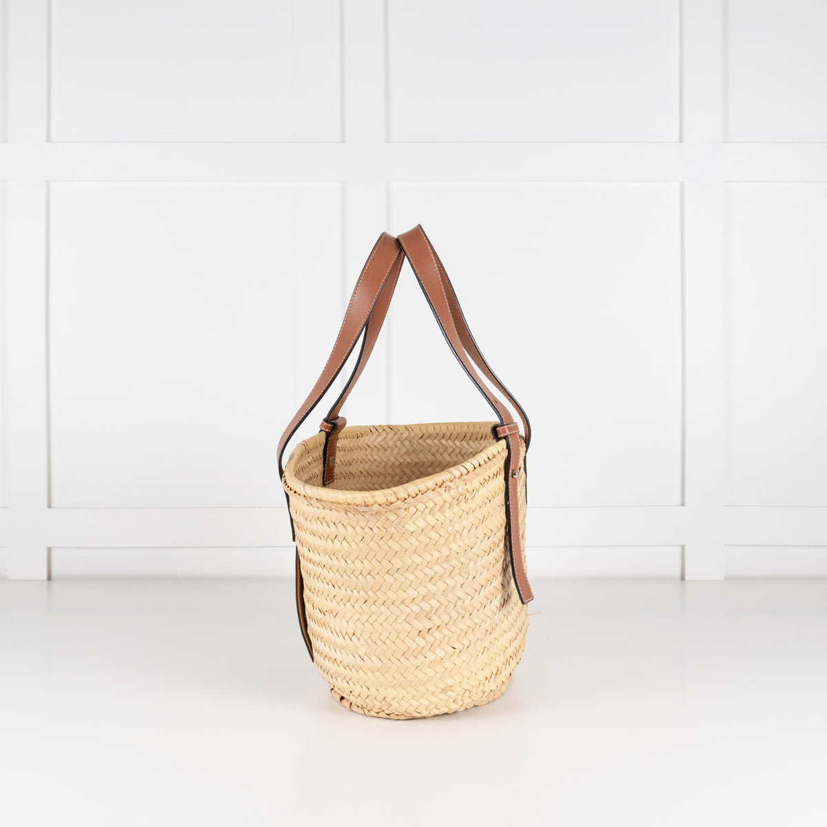Loewe Medium Raffia Tan Anagram Tote
