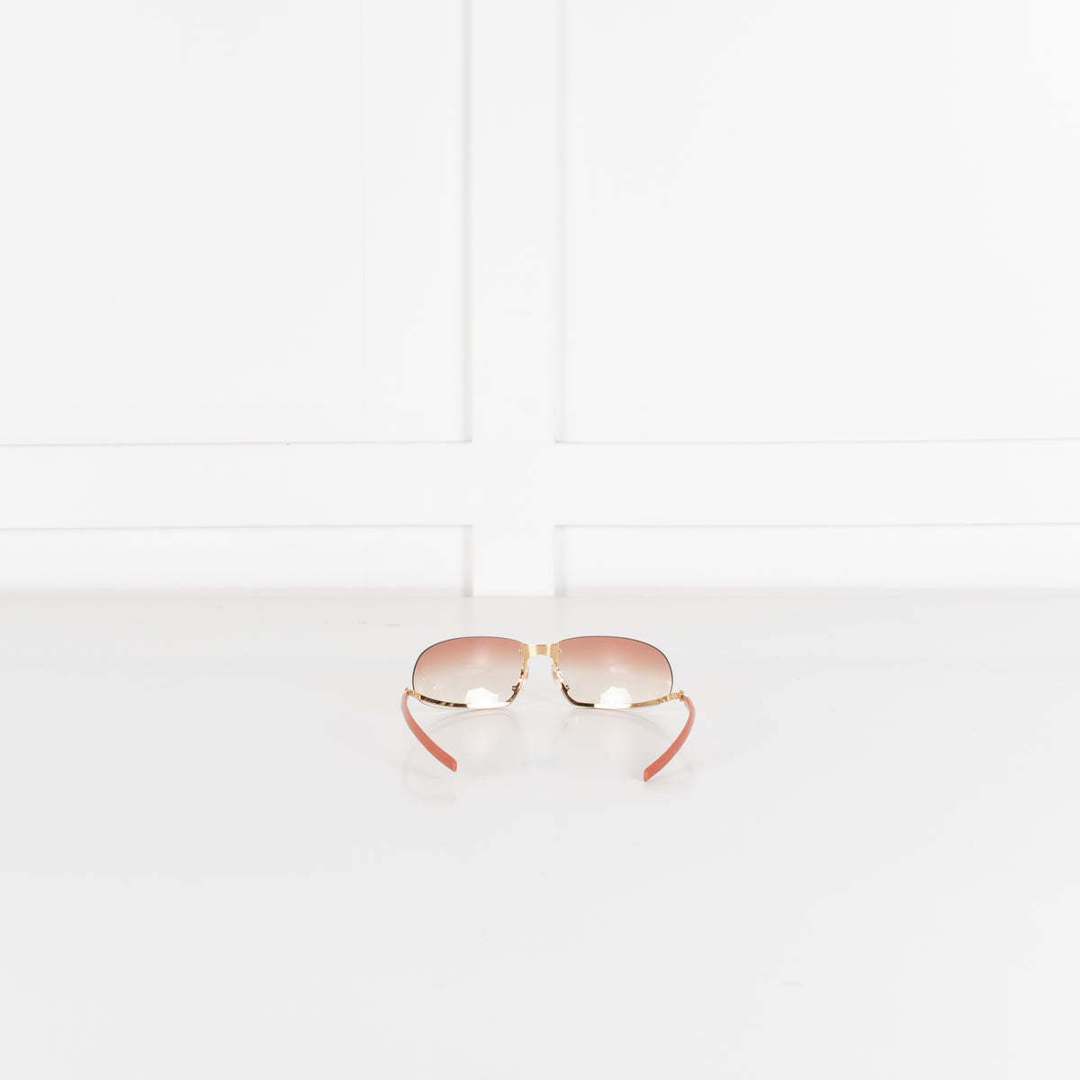 Chanel Orange Tone Frameless Sunglasses