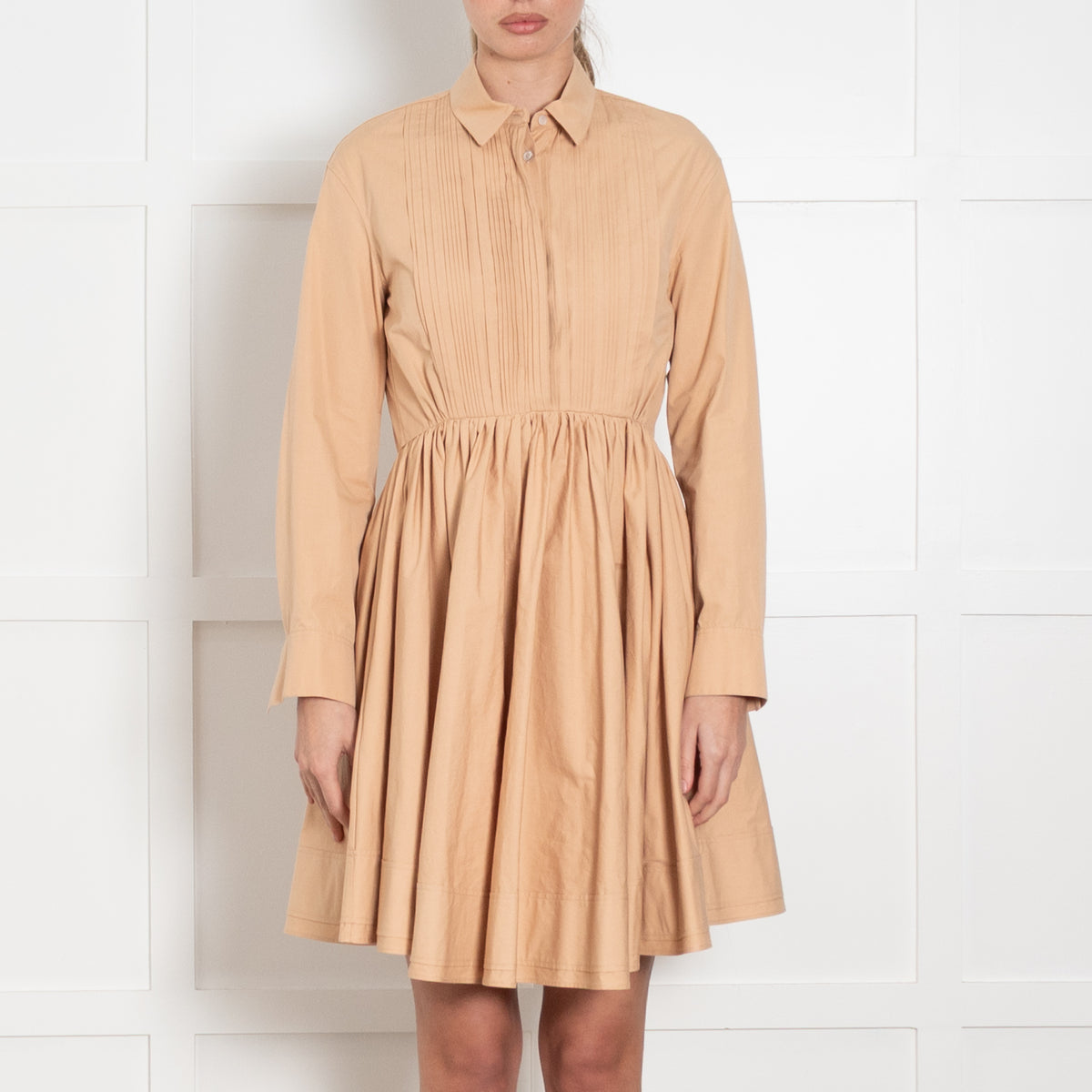 Jil Sander Nude Nouvelle Cotton Shirt Dress