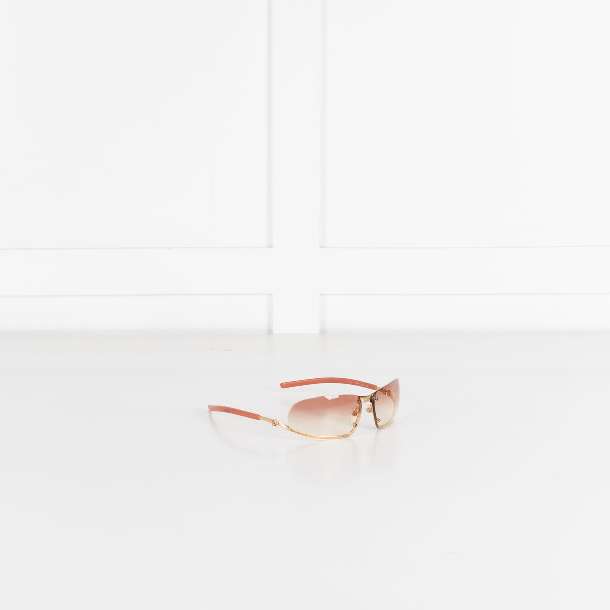 Chanel Orange Tone Frameless Sunglasses