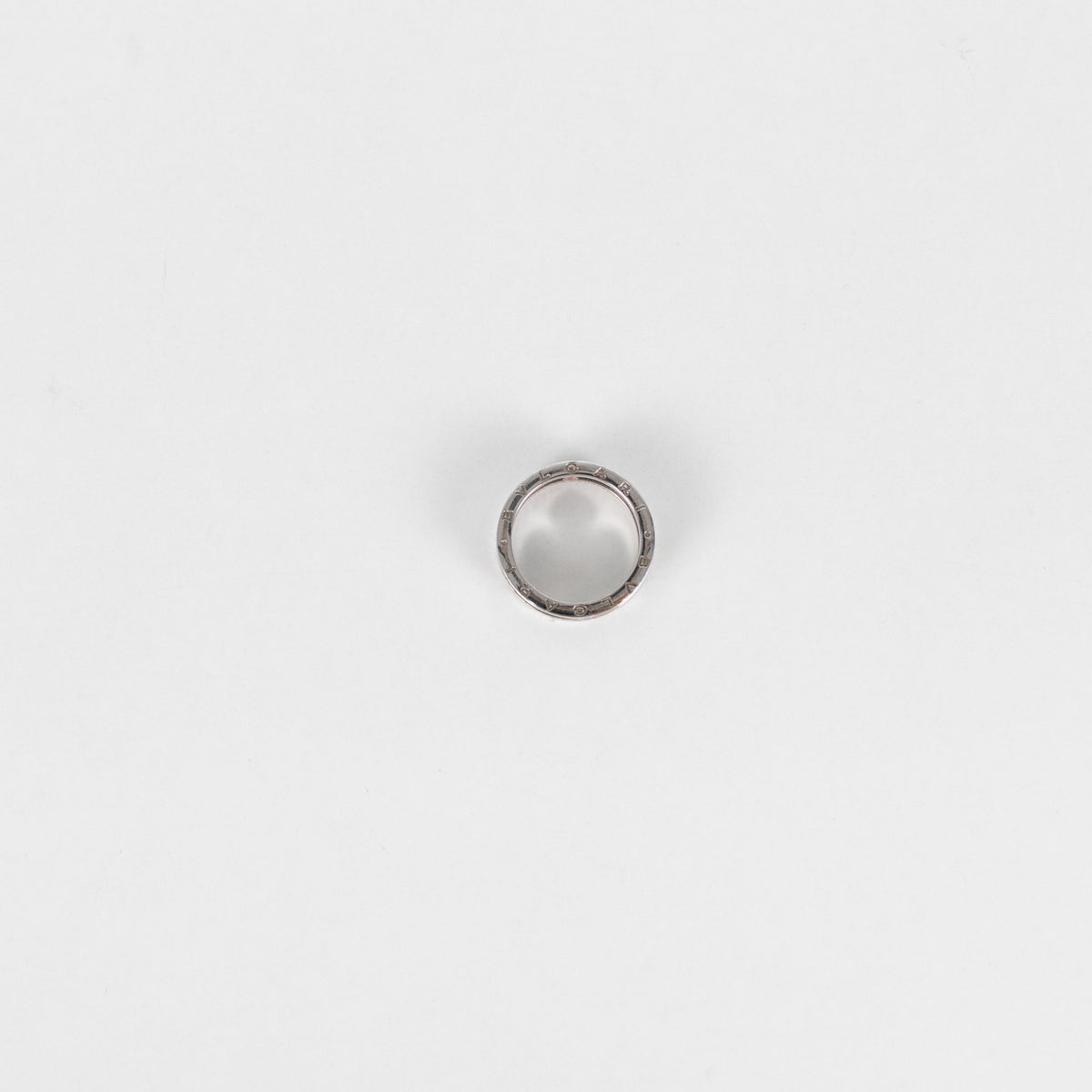 Bulgari 'Save the Children' Silver and Black Ceramic Ring UK Q