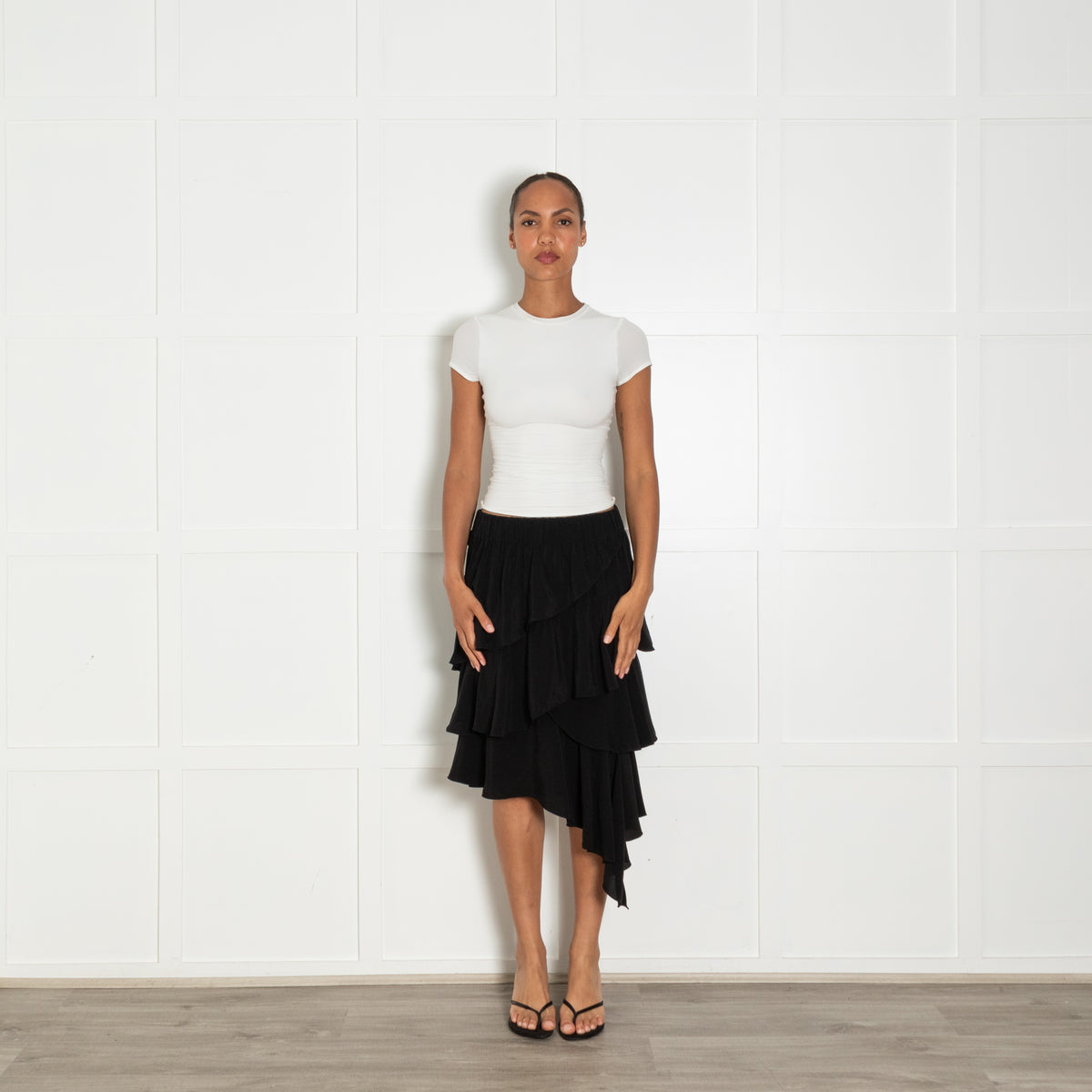 Isabel Marant Etoile Black Frill Detail Skirt