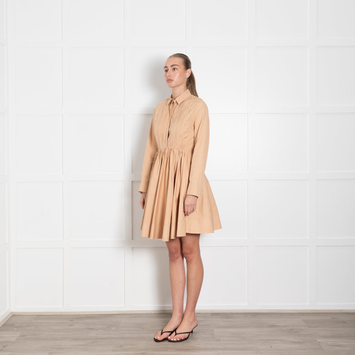 Jil Sander Nude Nouvelle Cotton Shirt Dress