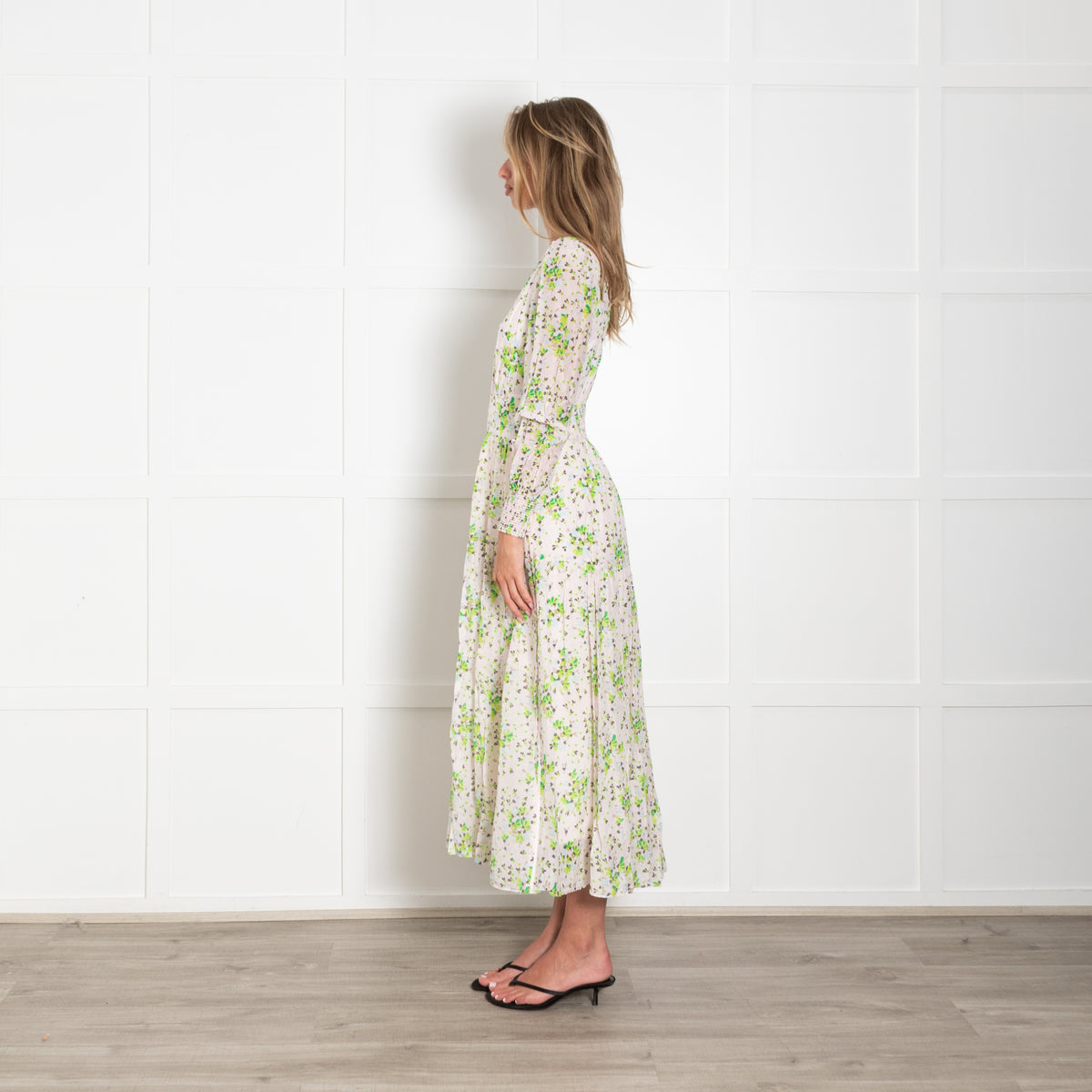 Me + Em Pink And Green Petal Burst Dress