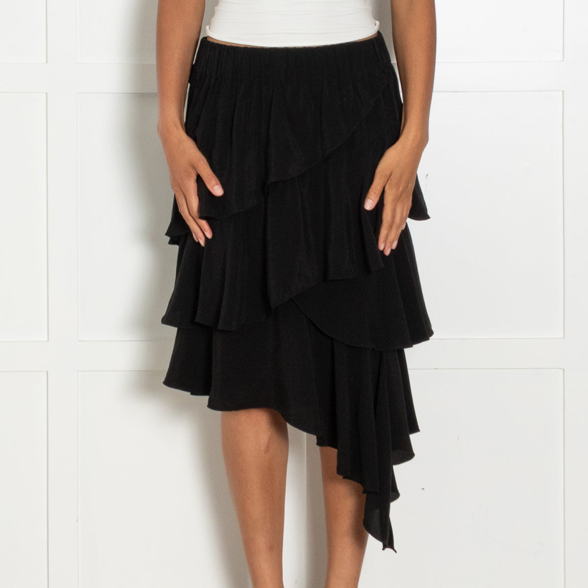 Isabel Marant Etoile Black Frill Detail Skirt