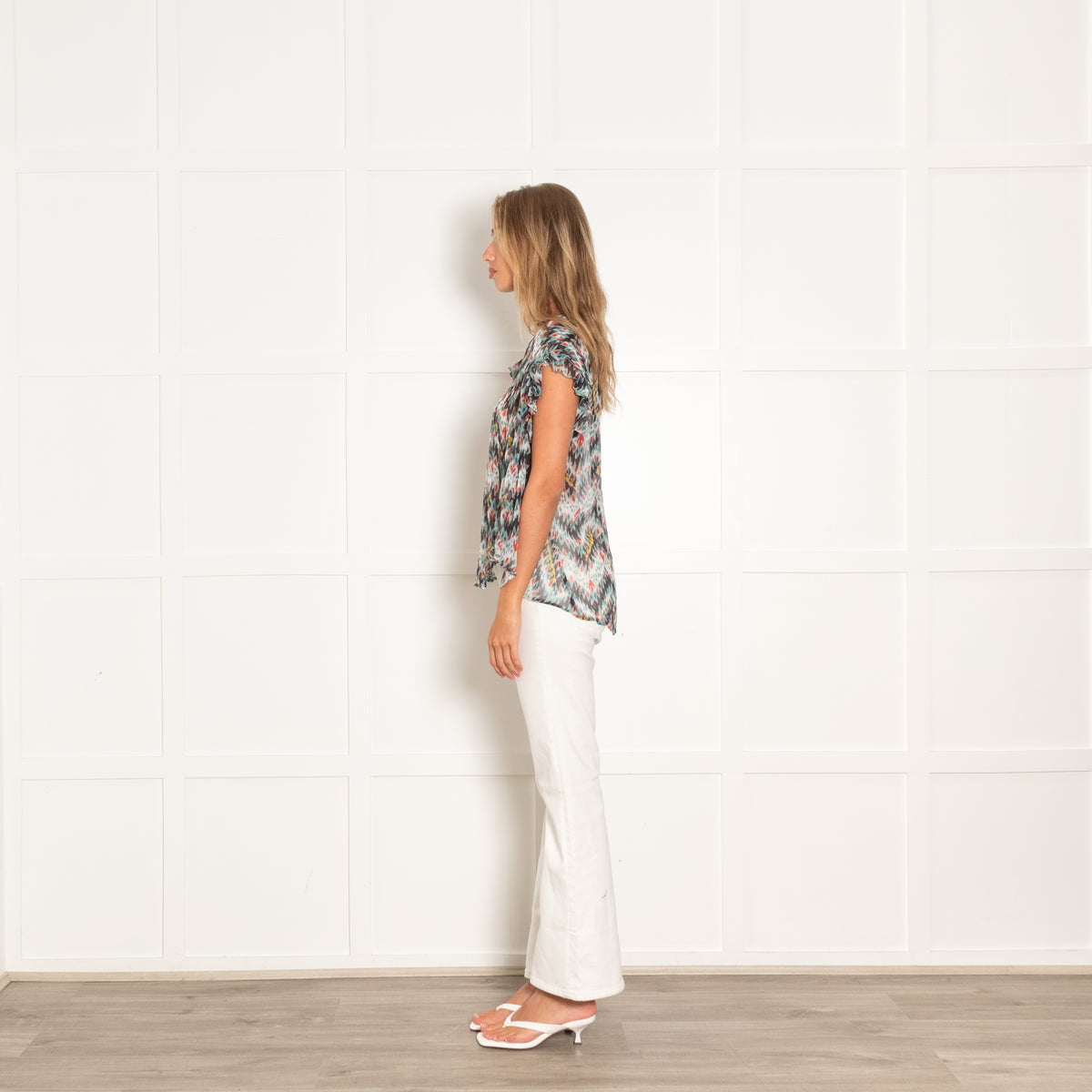 Isabel Marant Ikat Print Silk Blouse