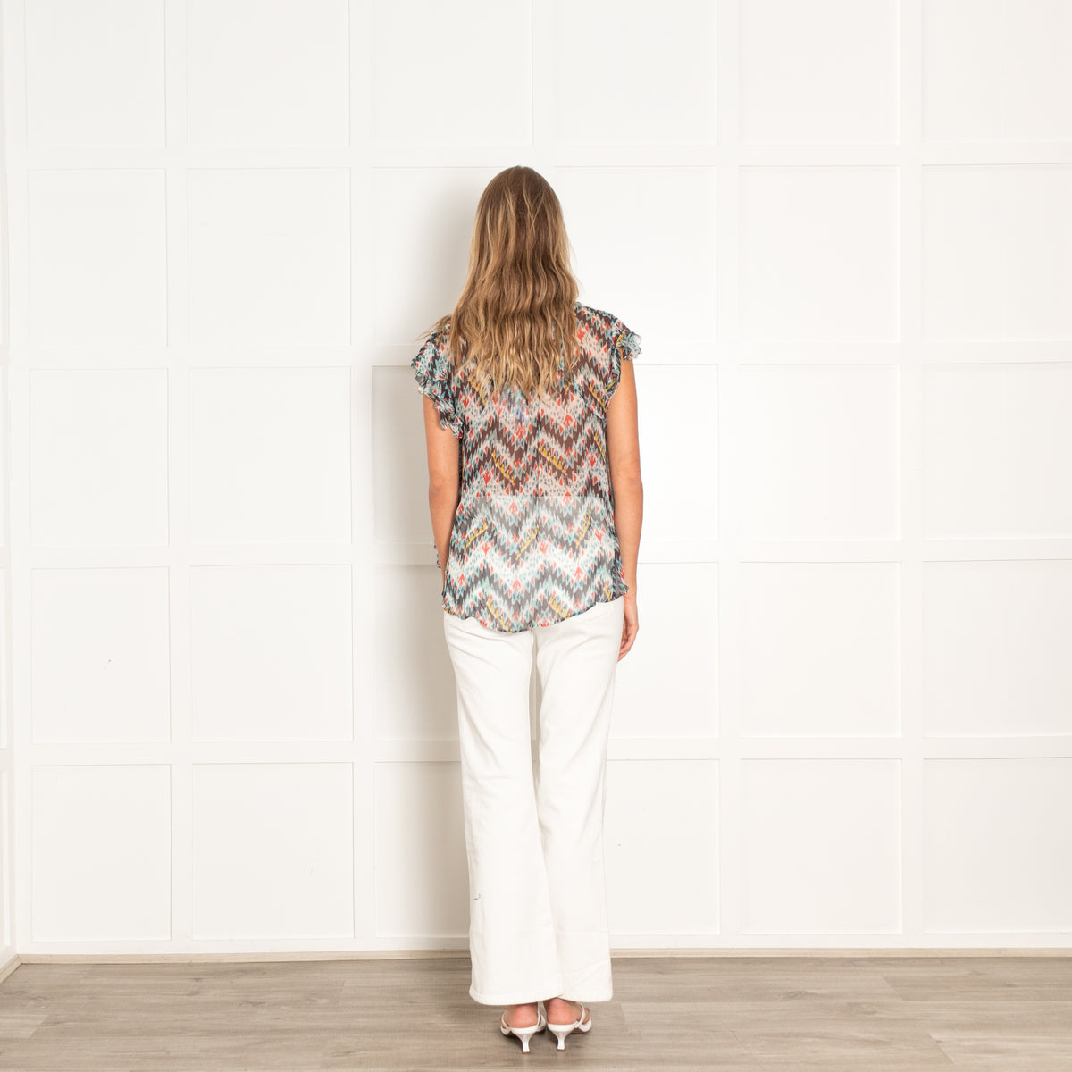 Isabel Marant Ikat Print Silk Blouse