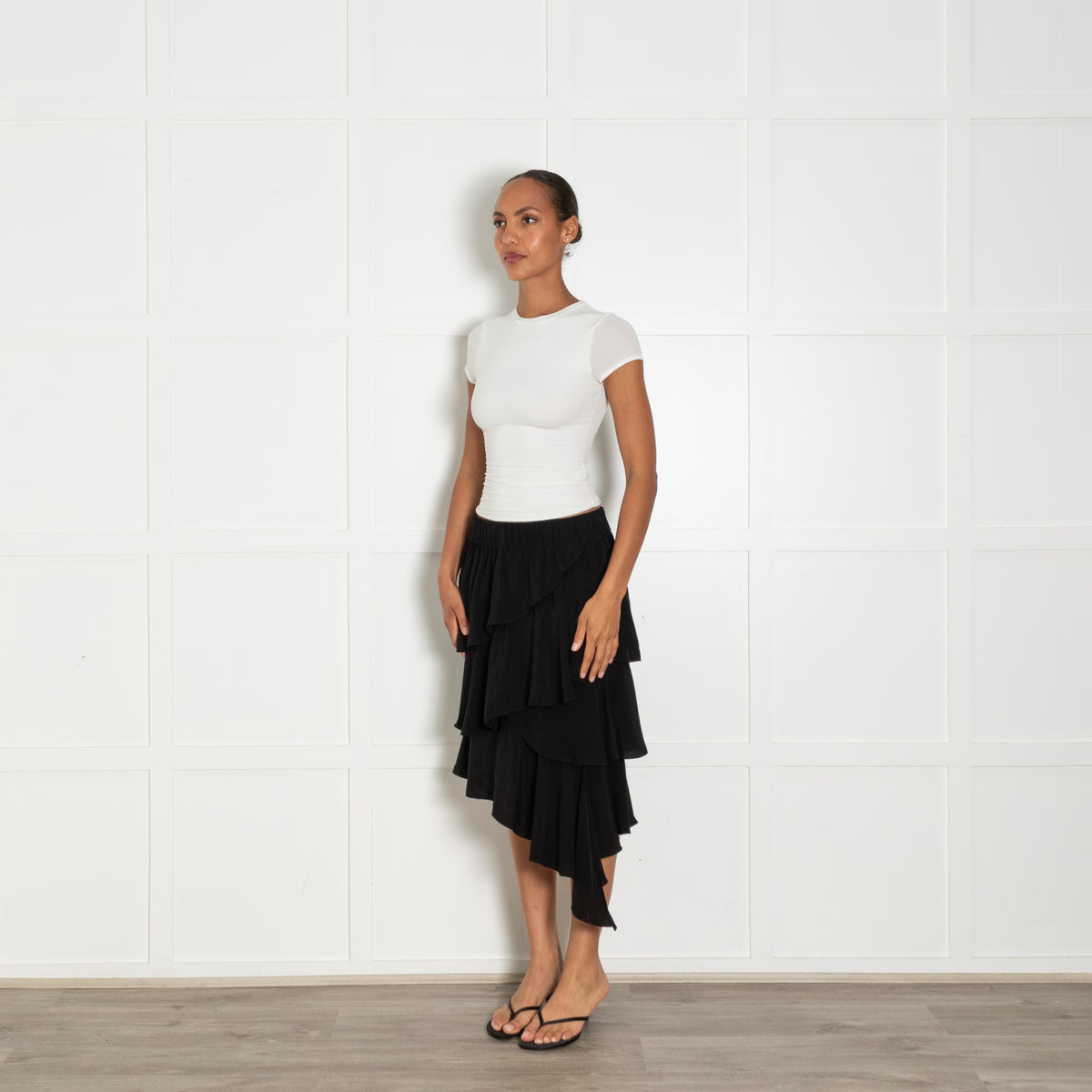 Isabel Marant Etoile Black Frill Detail Skirt